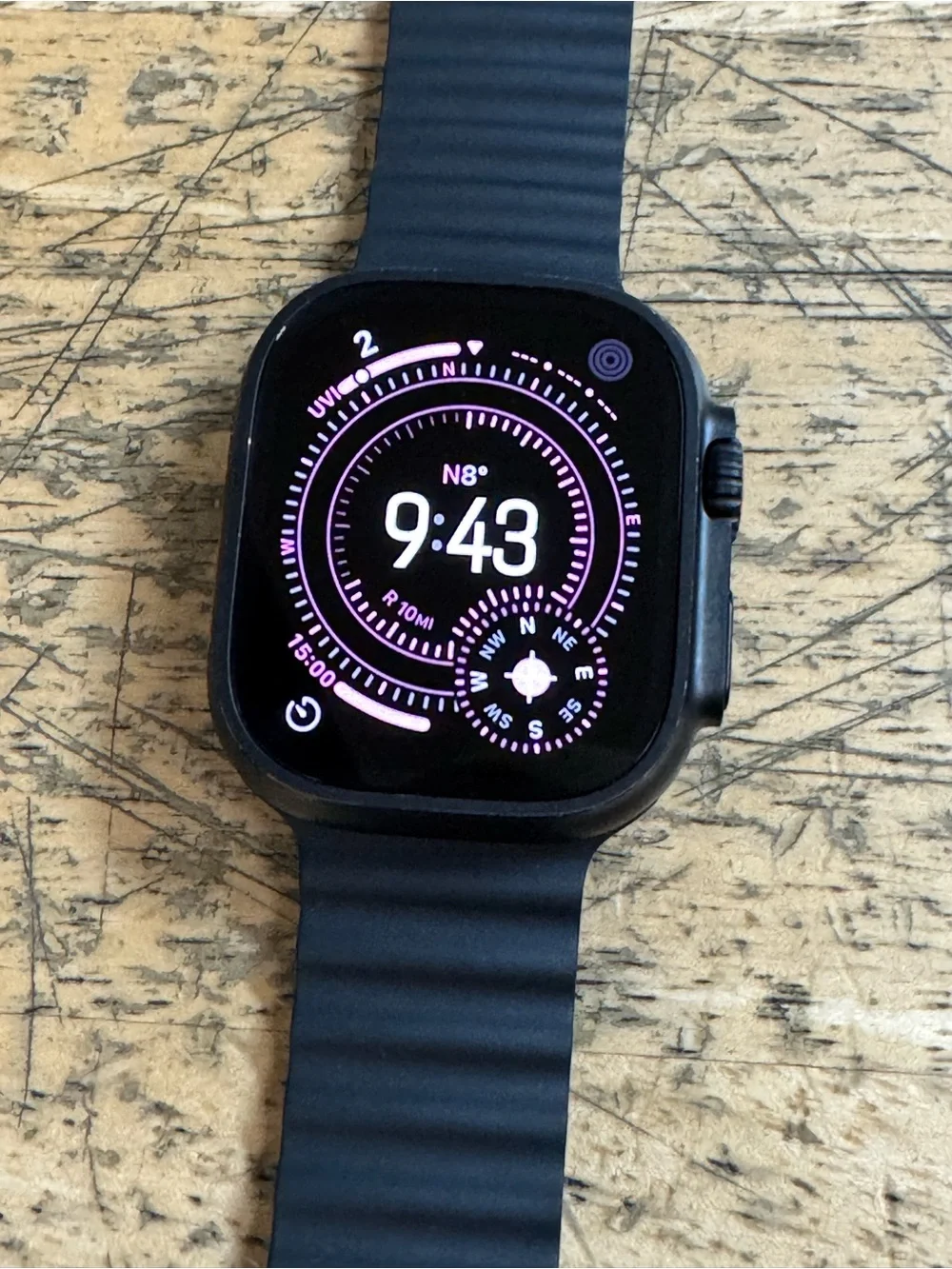 Apple Watch Ultra 2 - Black Case with Black Sport Loop